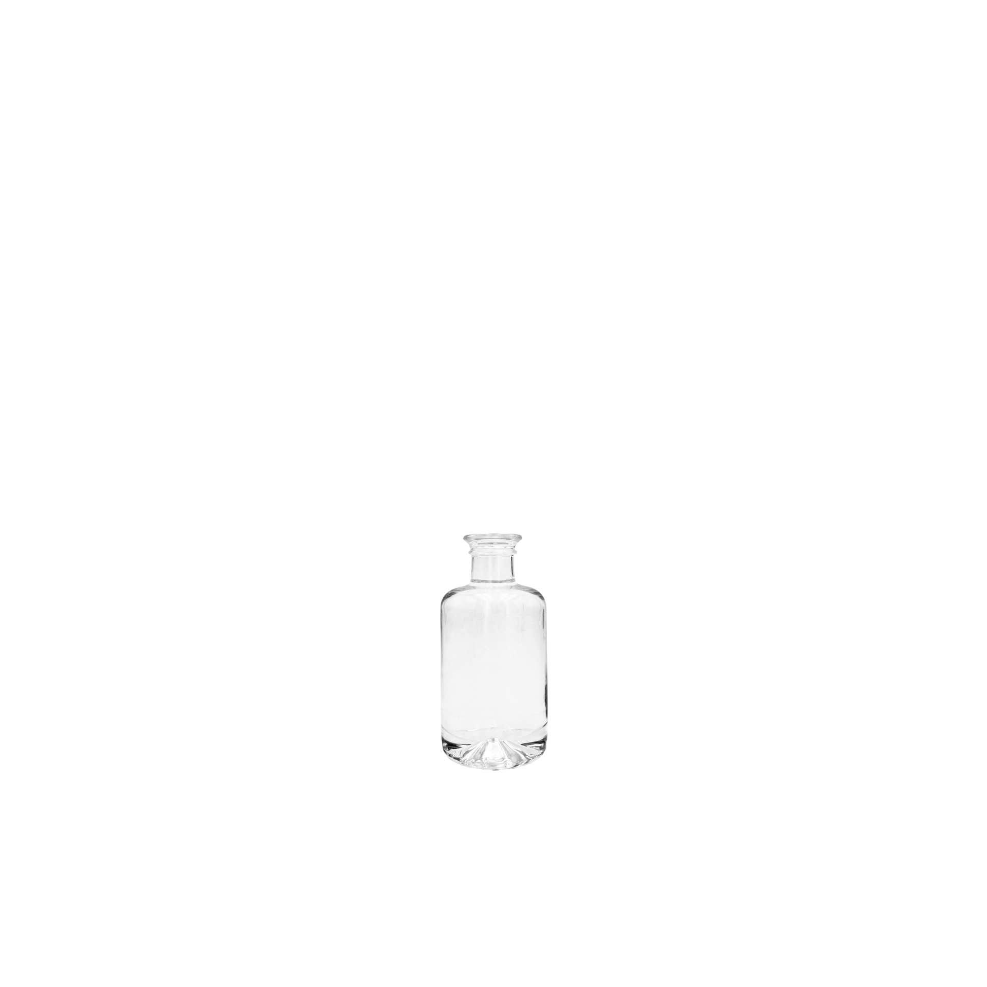 Apothekerflasche 0,1 Liter, weiß (OHNE VERSCHLUSS)
