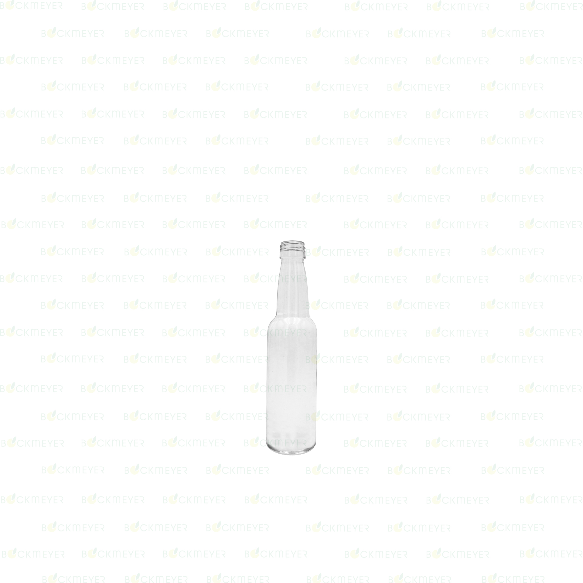 Kropfhalsflasche 0,1 Liter, weiß (OHNE VERSCHLUSS)