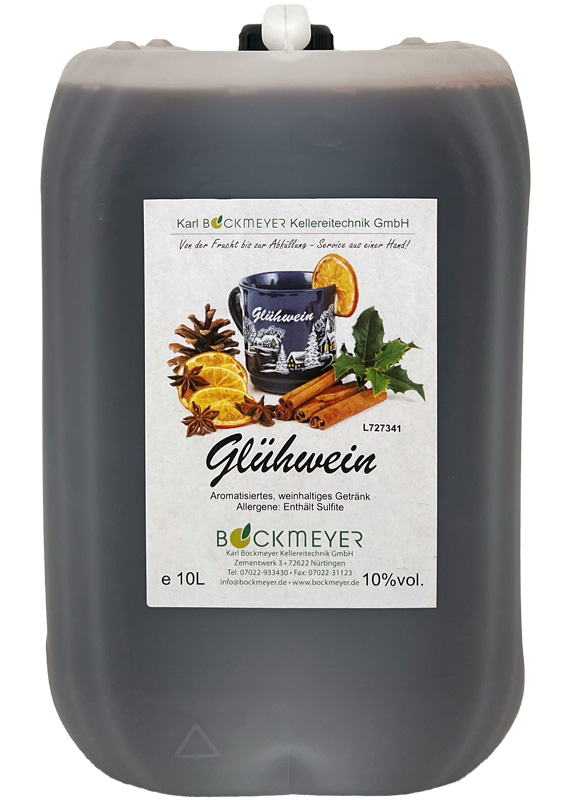 Glühwein 10 %vol  10 l  Rot