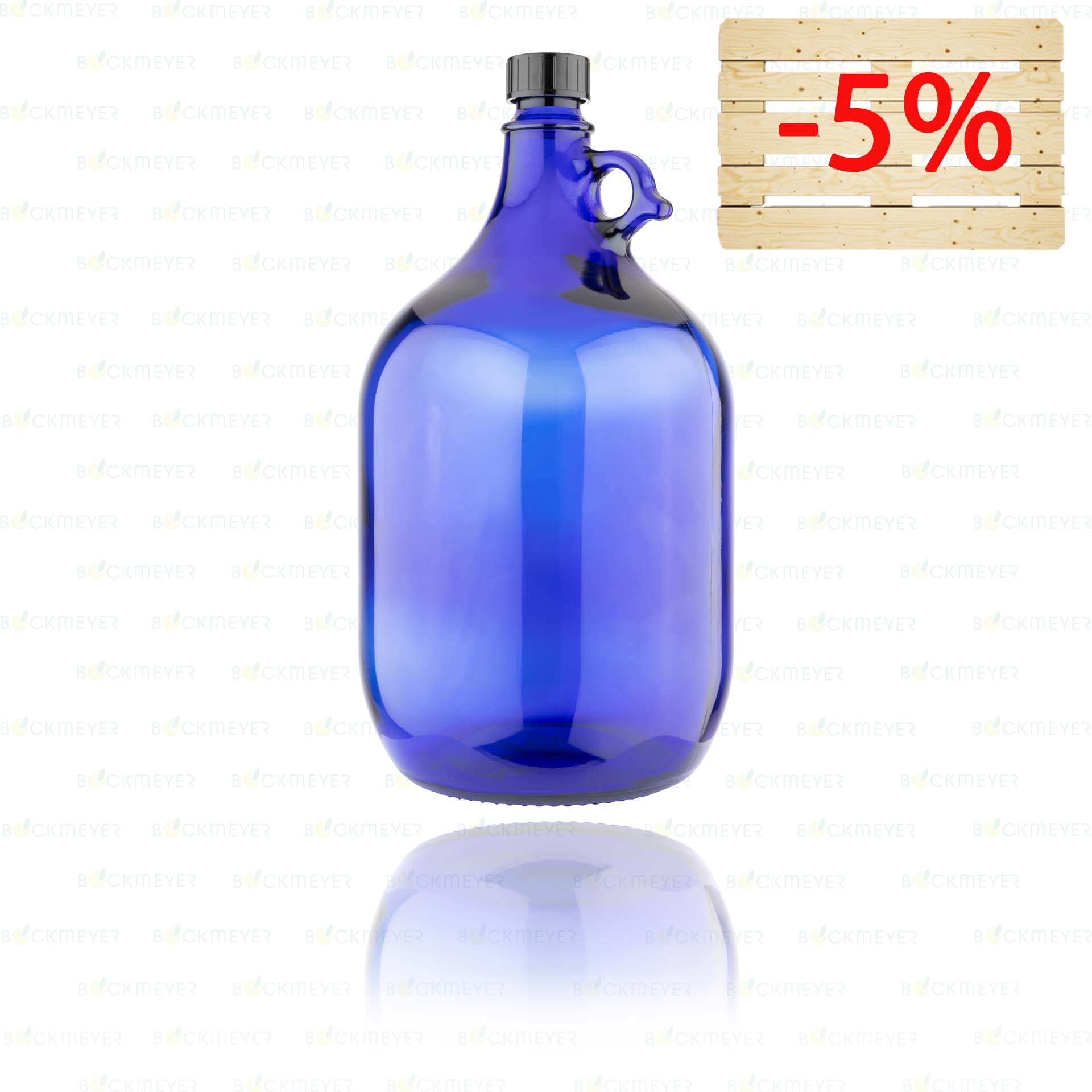 Henkelflasche | 5l | blau | OHNE VERSCHLUSS | Palettenartikel