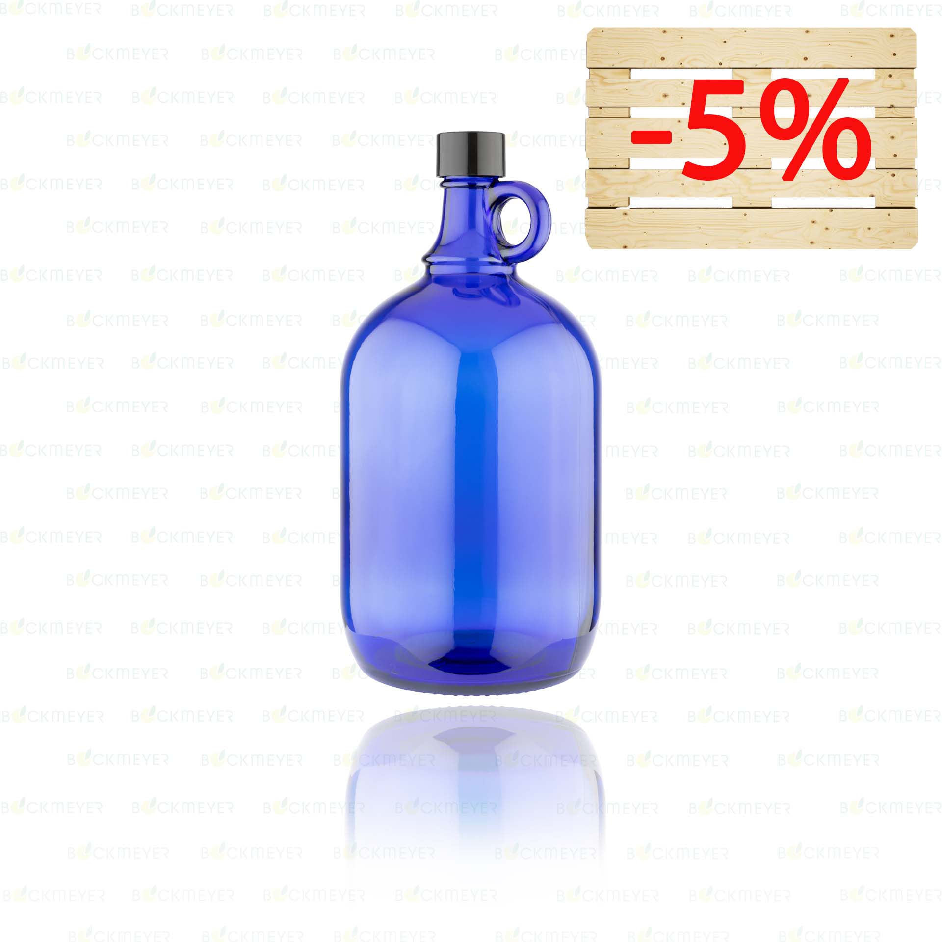 Henkelflasche | 2l | blau | OHNE VERSCHLUSS | Palettenartikel