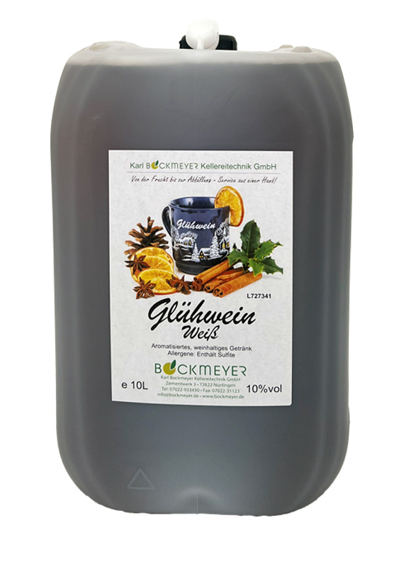 Glühwein 10 %vol  10 l  Weiß